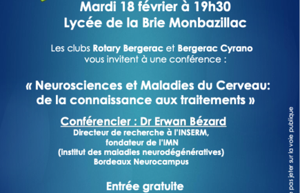 Conférence du 18 février sur les maladies du cerveau